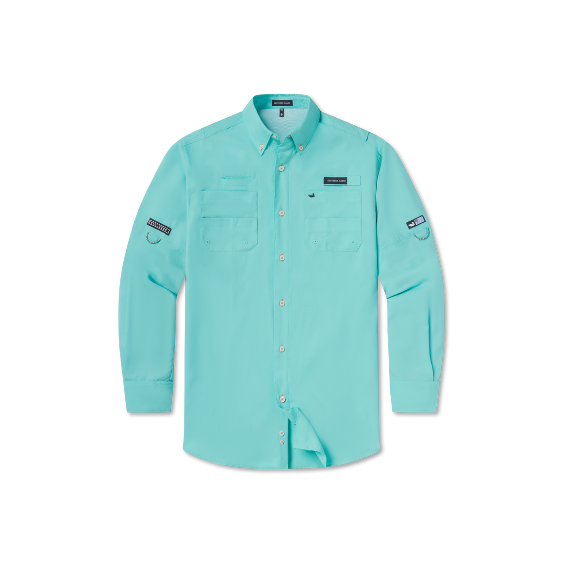 Antigua Blue Cay | Harbor Cay Fishing Shirt | Long Sleeve | Front