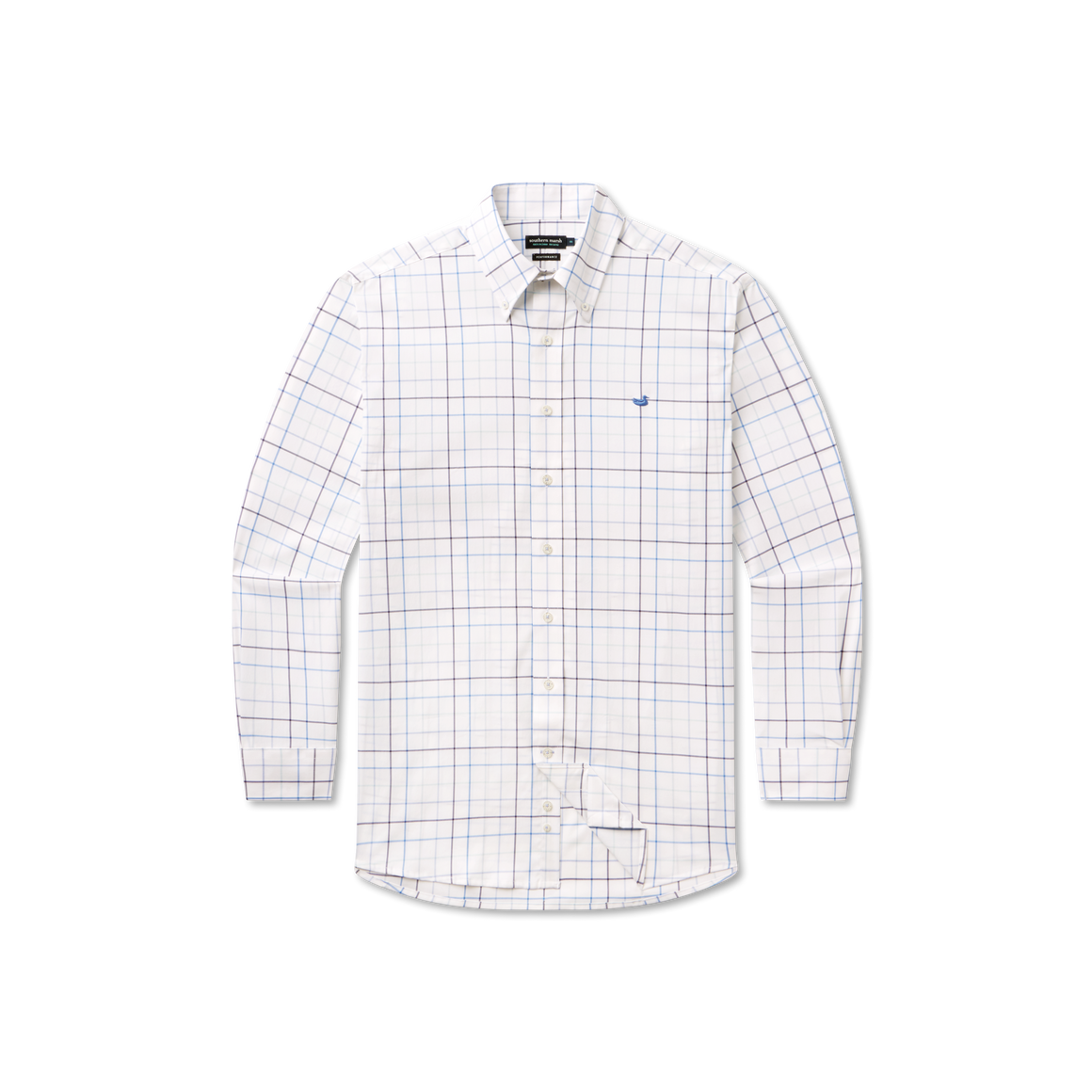 Navy & French Blue Windowpane | Front