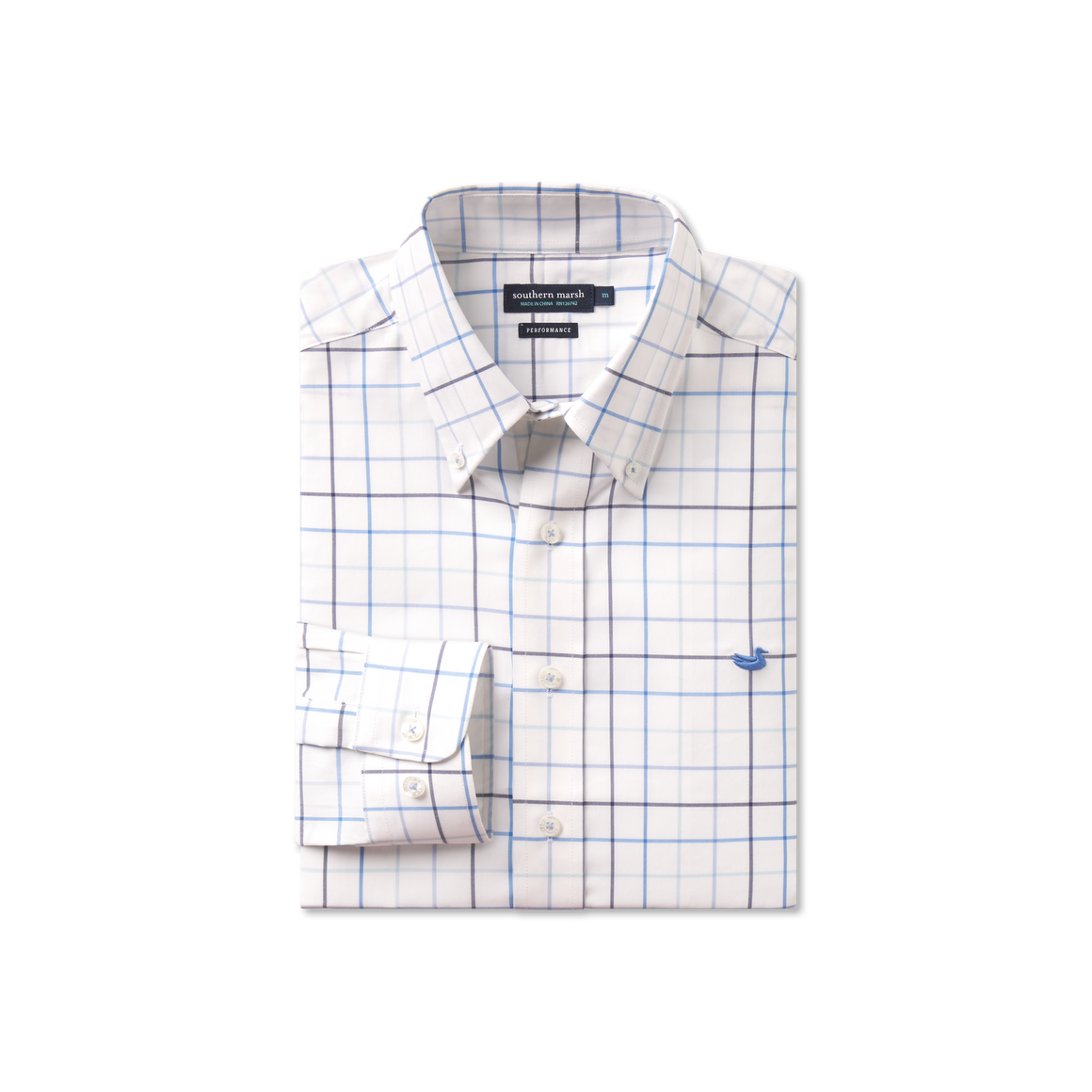 Navy & French Blue Windowpane