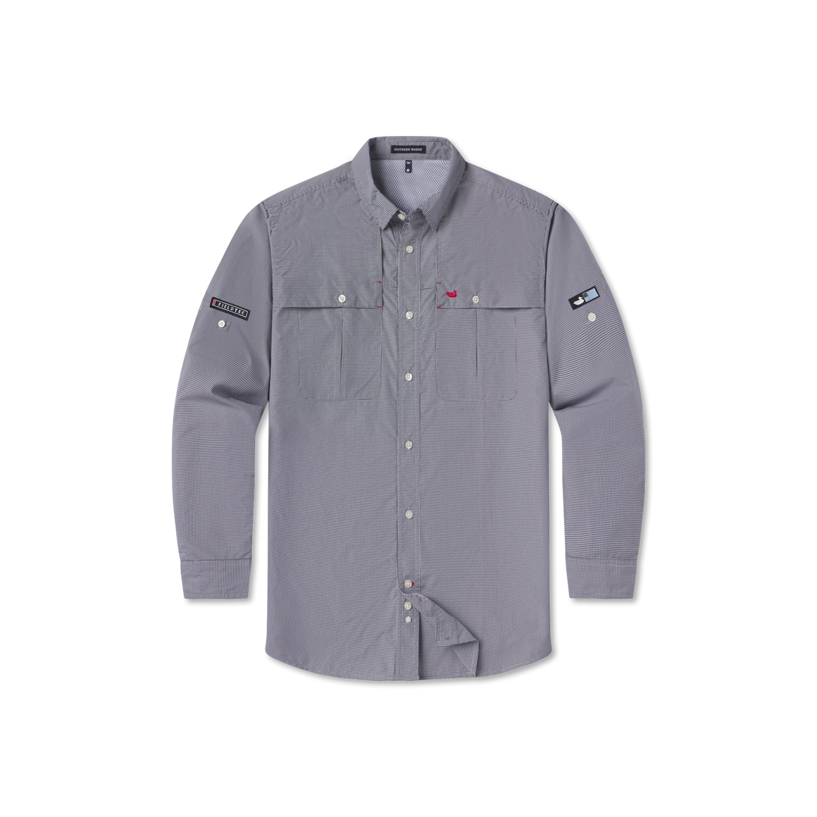 Navy North Key | North Key Fishing Shirt | Long Sleeve | Front