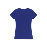 Navy with Melon Duck | Caroline V-Neck Tee | Cotton | Womens Fit T-Shirts | Back