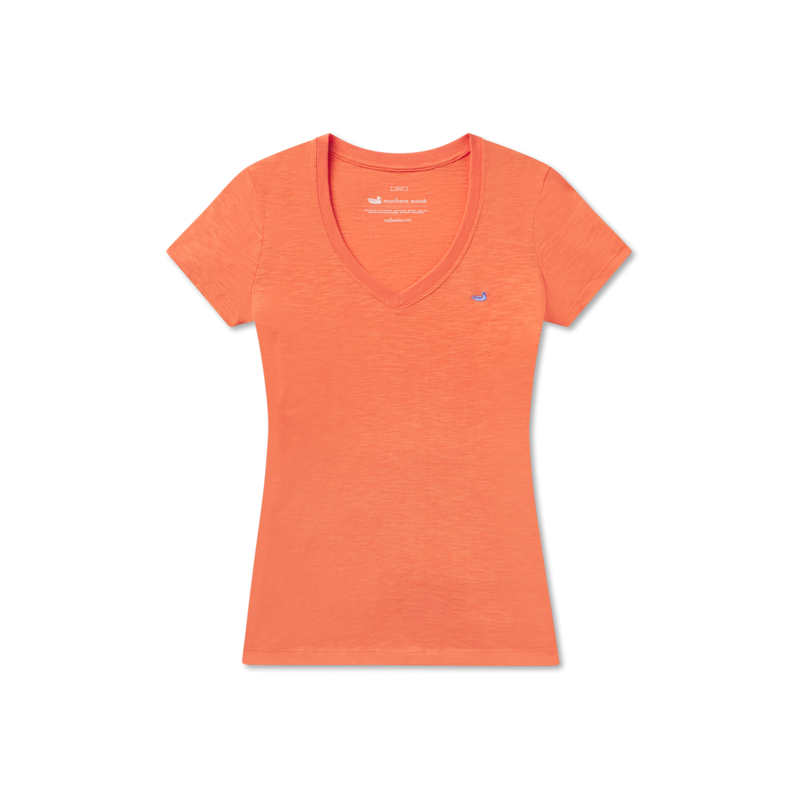 Neon Coral with Lilac Duck