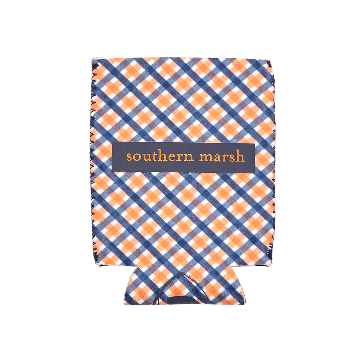Gingham - Navy and Orange | BACK