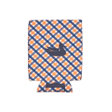 Gingham - Navy and Orange