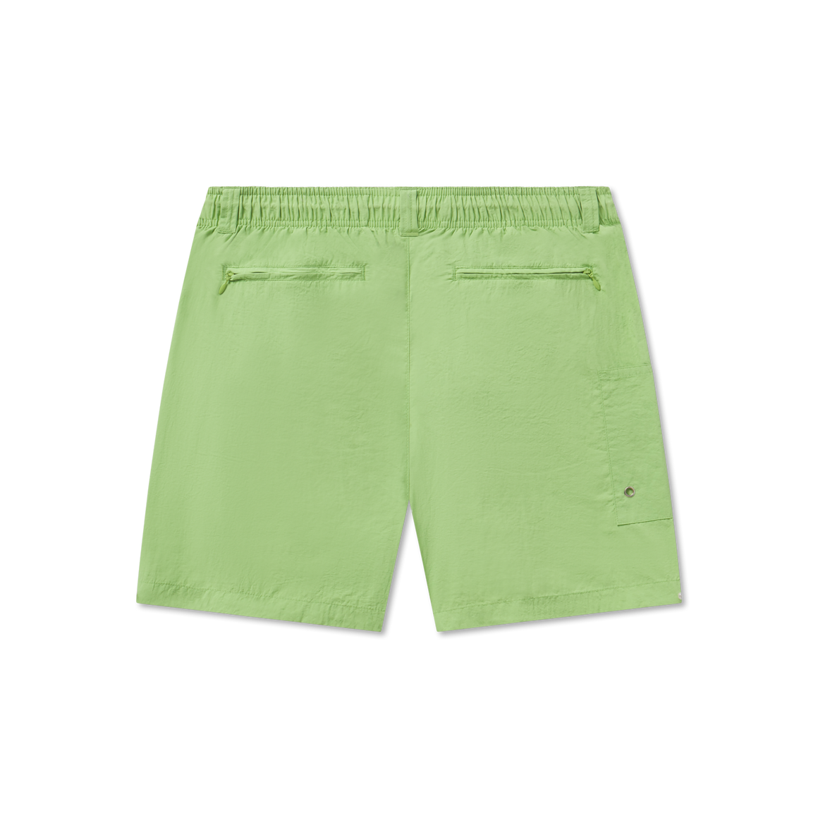 Lime with Chill Blue Duck | Dockside Swim Trunk | Back