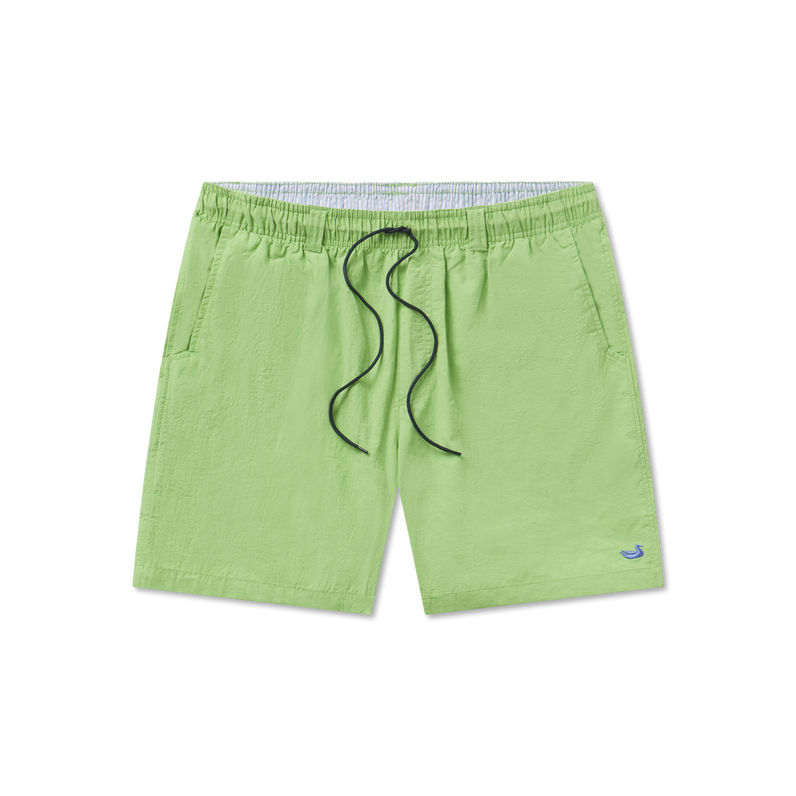 Lime with Chill Blue Duck | Dockside Swim Trunk