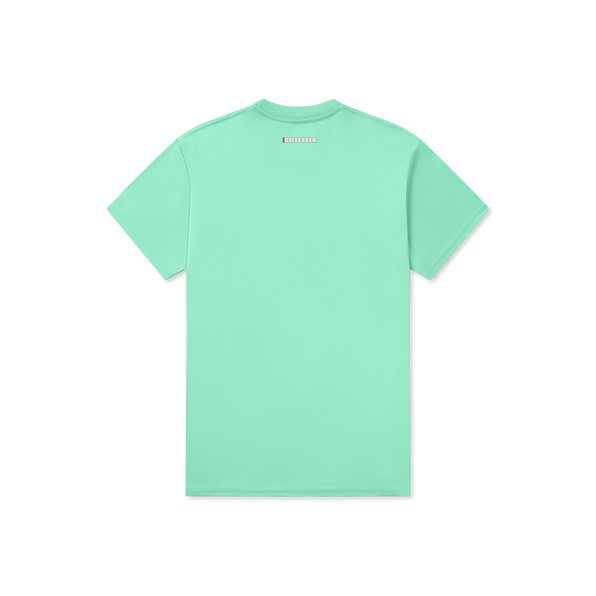 Bimini Green with Peach | FieldTec™ Pocket Tee | Short Sleeve | Back