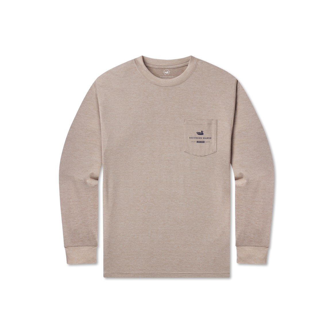 Burnt Taupe | FieldTec™ Heathered Performance Tee | Speckled Sunset