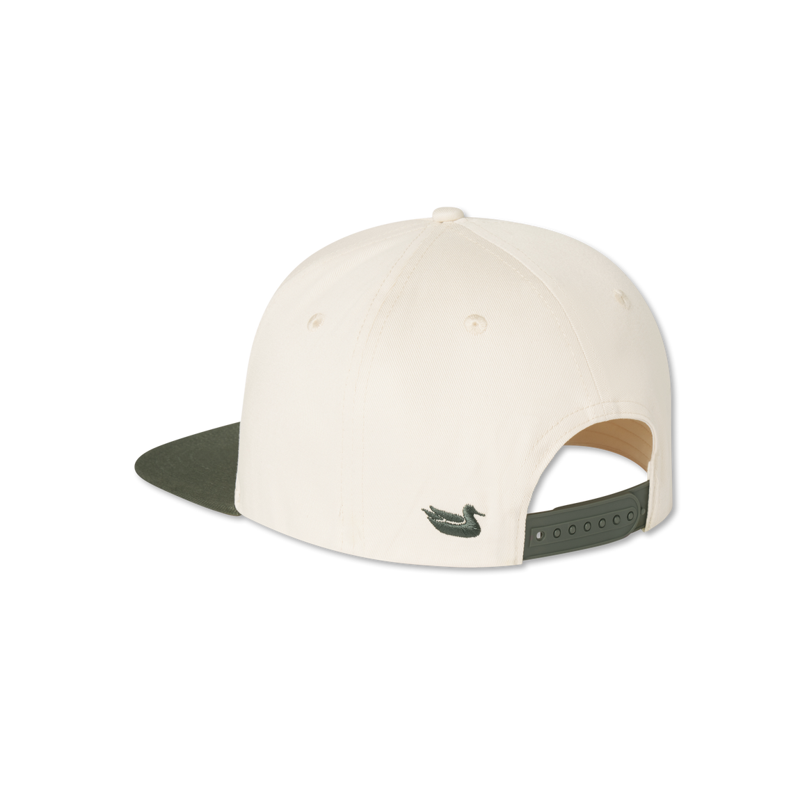 Hunter Green & White Twill | Back