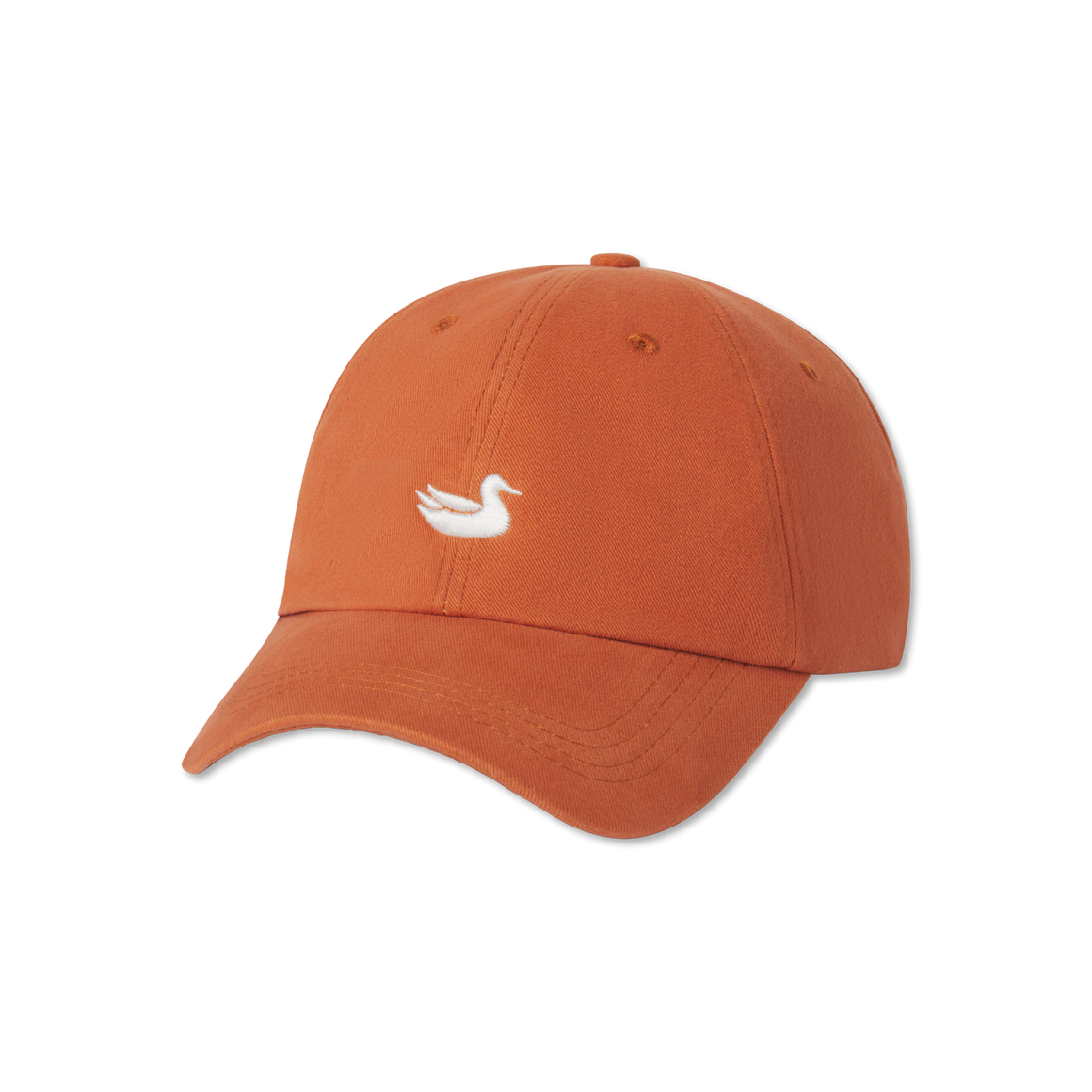 Burnt Orange Hat with White Duck | Southern Marsh Signature Hat