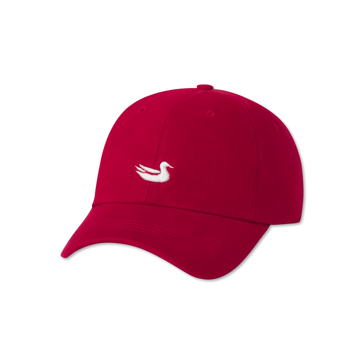 Crimson Hat with White Duck | Southern Marsh Signature Hat