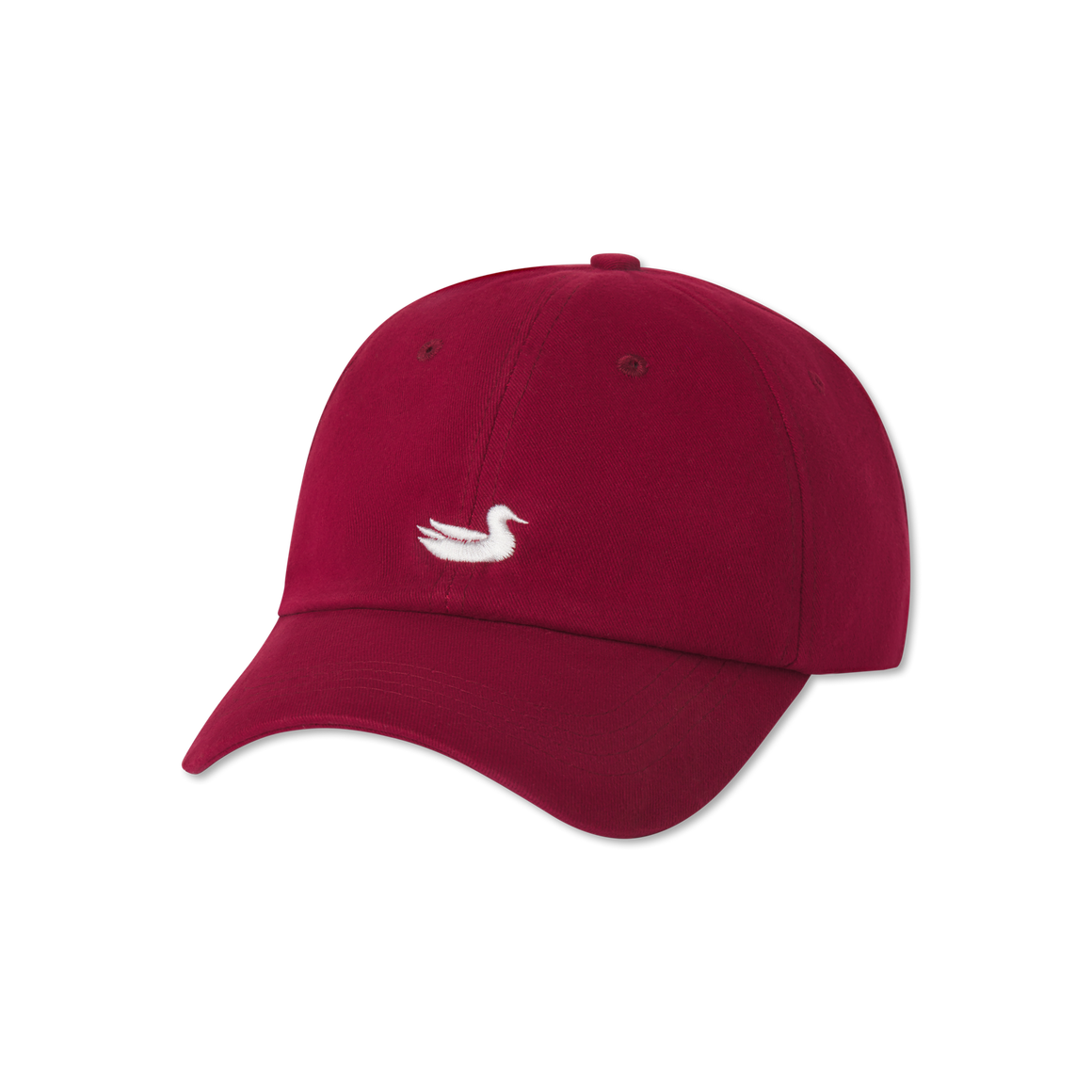 Maroon Hat with White Duck