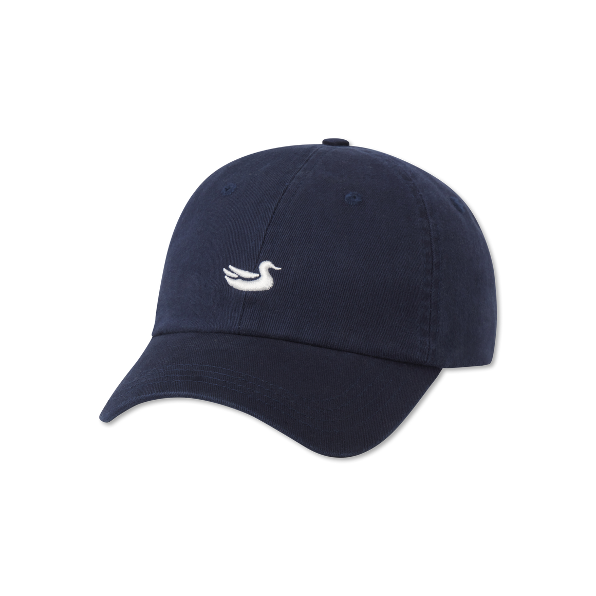 Navy Hat with White Duck