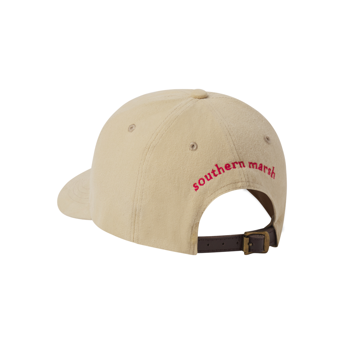 Tan Hat with Red Duck | Southern Marsh Signature Hat | Back