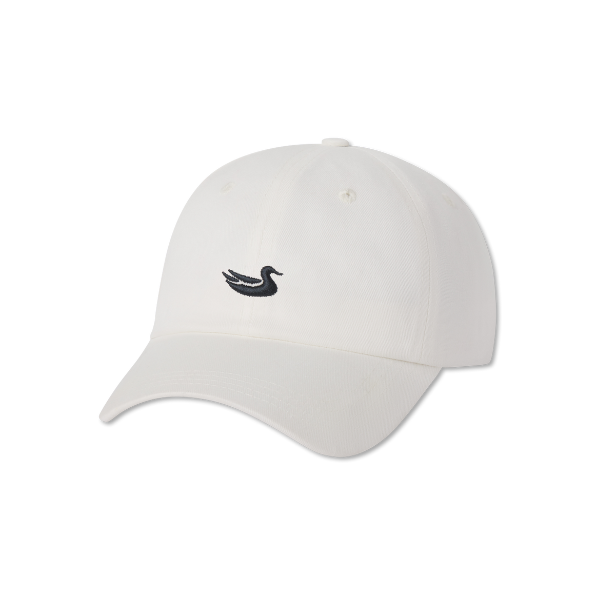 White Hat with Navy Duck