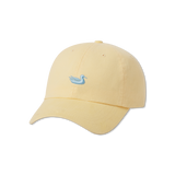 Washed Buttercream Hat with Light Blue Duck 