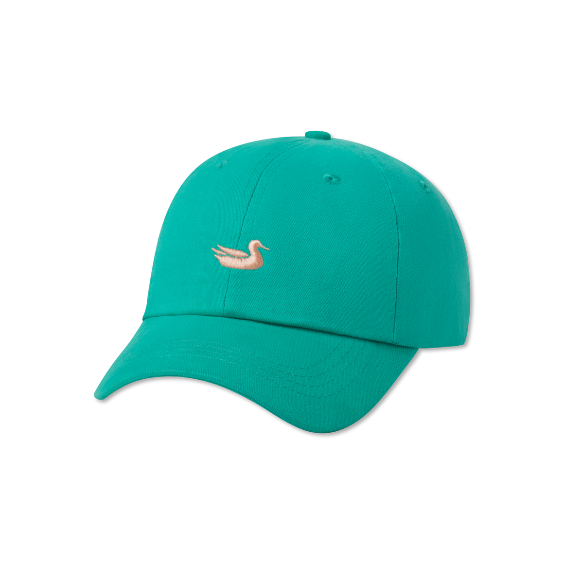 Jockey Green Hat with Peach Duck