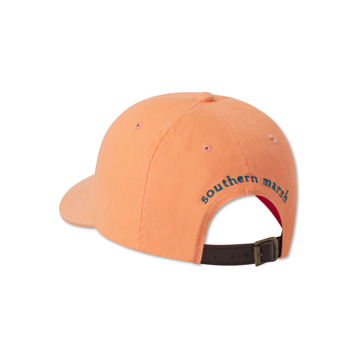 Washed Melon Hat with Squall Green Duck | Back