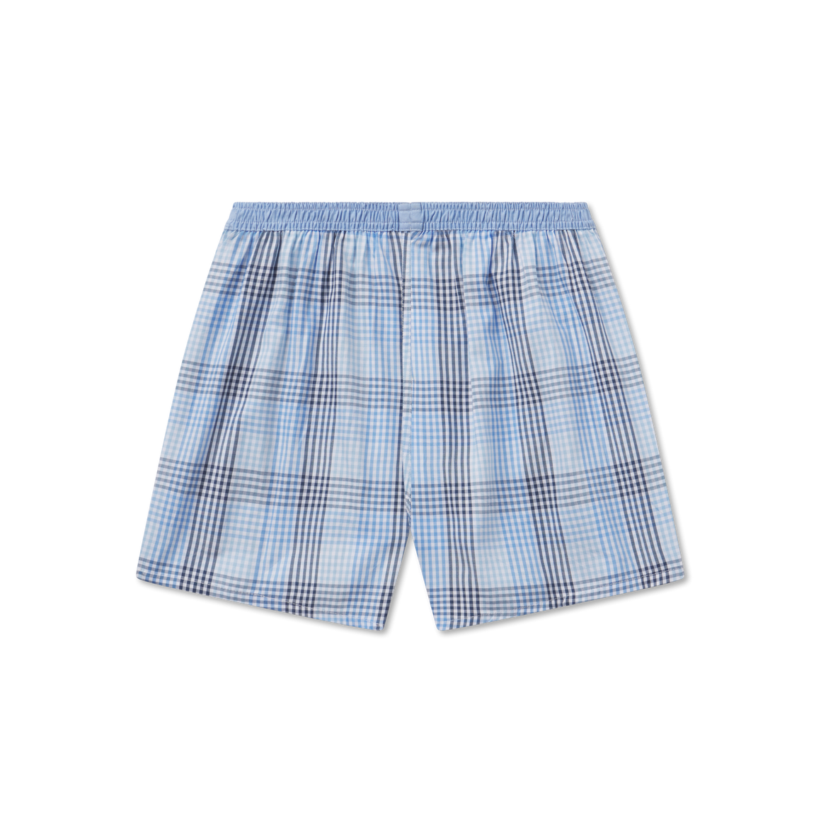 Navy and Blue Gingham | Hanover Gingham Boxer | Back