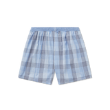Navy and Blue Gingham | Hanover Gingham Boxer | Back
