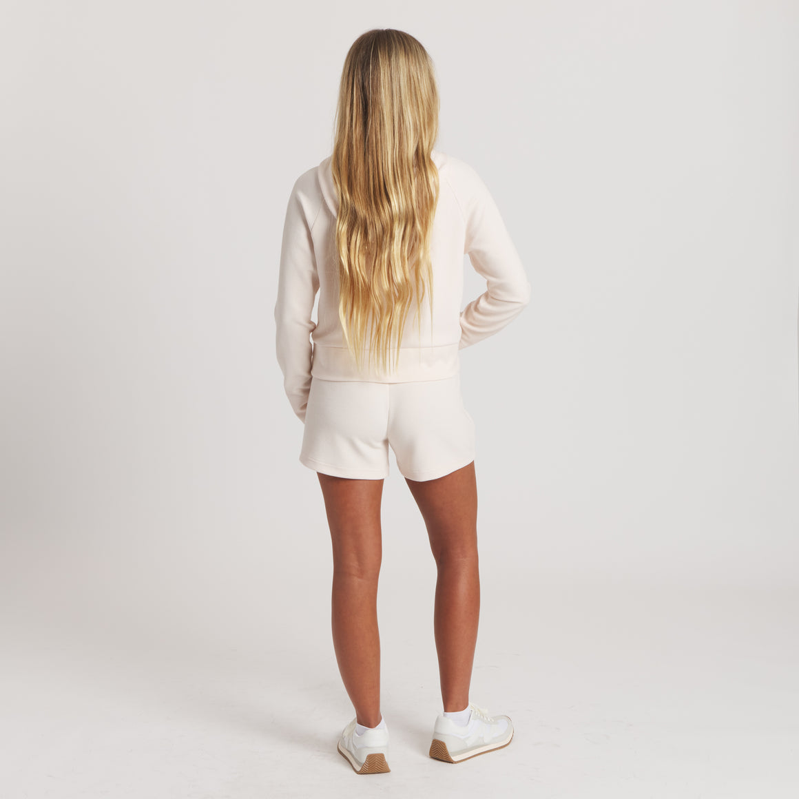 Vidalia Yellow Waffle Knit | On Model Back