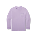 Wharf Purple | Trademark Duck Tee | Long Sleeve T-Shirt | Southern Soft Pocket Tee | Front