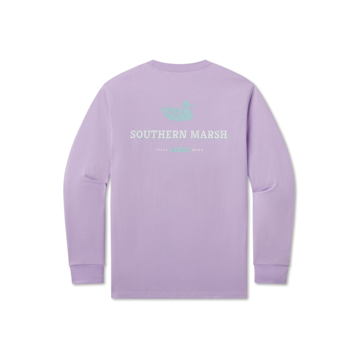 Wharf Purple | Trademark Duck Tee | Long Sleeve T-Shirt | Southern Soft Pocket Tee