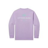 Wharf Purple | Trademark Duck Tee | Long Sleeve T-Shirt | Southern Soft Pocket Tee