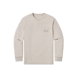 Washed Oatmeal | Trademark Duck Tee | Long Sleeve T-Shirt | Southern Soft Pocket Tee | Front