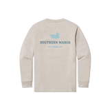 Washed Oatmeal | Trademark Duck Tee | Long Sleeve T-Shirt | Southern Soft Pocket Tee