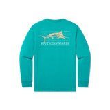 Teal | FieldTec™ Fish Tee | Long Sleeve