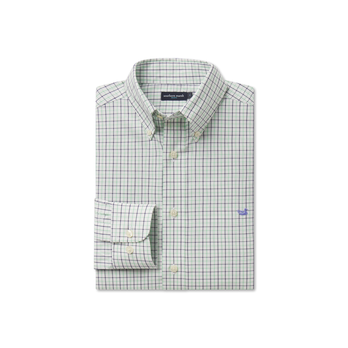 Navy and Green with Blue Duck