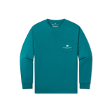 Dark Green | Signature Ornament Tee | Long Sleeve | Front | Pocket Tee