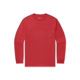 Red | Authentic Heritage Tee | Mississippi | Long Sleeve | Front