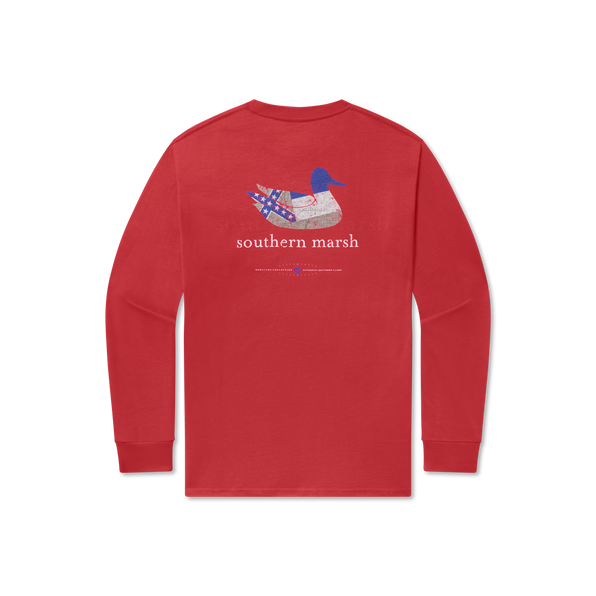 Red | Authentic Heritage Tee | Mississippi | Long Sleeve