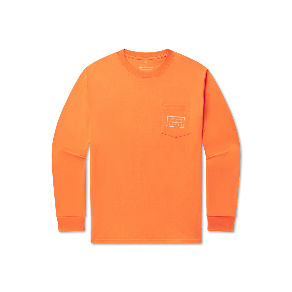 Orange | Authentic Heritage Tee | Oklahoma | Long Sleeve | Front