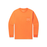 Orange | Authentic Heritage Tee | Oklahoma | Long Sleeve | Front