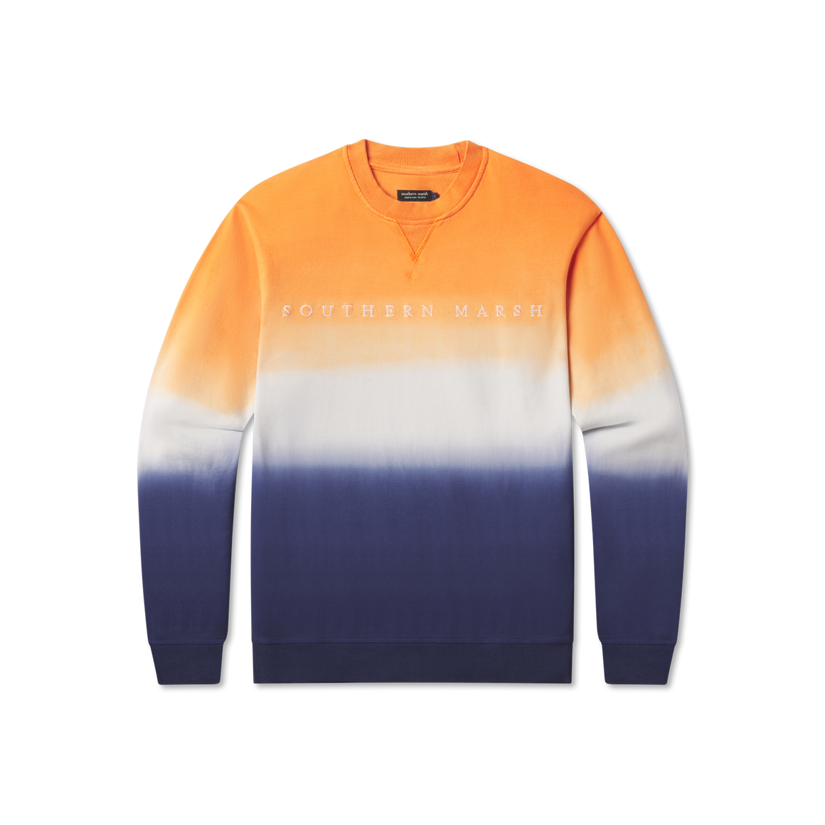 Navy and Orange Dip Dye