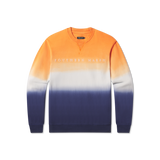 Navy and Orange Dip Dye
