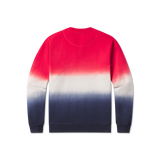 Navy and Red Dip Dye| Back
