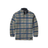 Tan and Slate | Andover Plaid Sherpa Pullover 