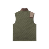 Dark Olive Heather | Carlyle Sporting Vest | Heather | Back