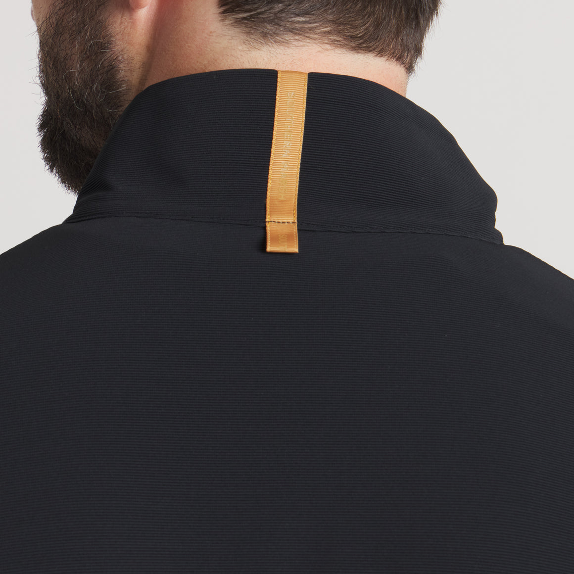 Black With Gold | On Model Collar Details 2