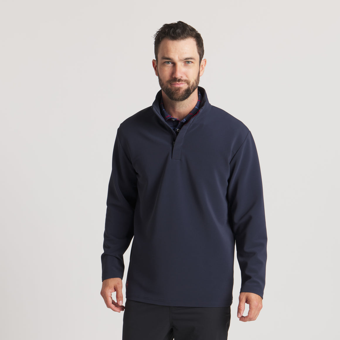 Navy With Red | On Model Front