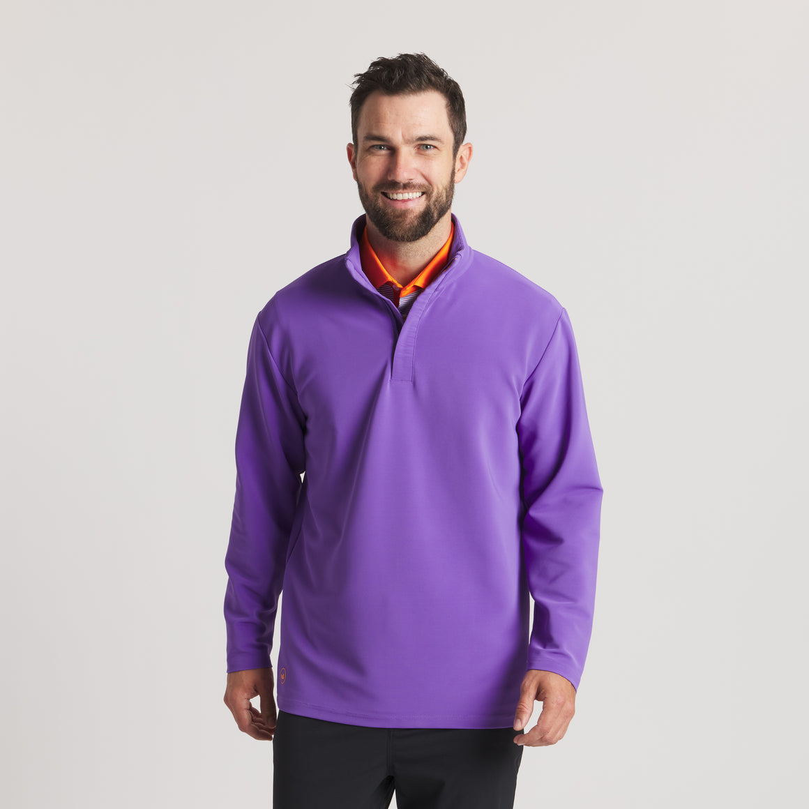 Wharf Purple With Orange | On Model Front