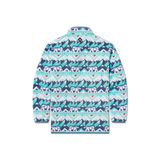 White  and Teal | Back