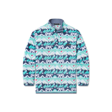 White  and Teal