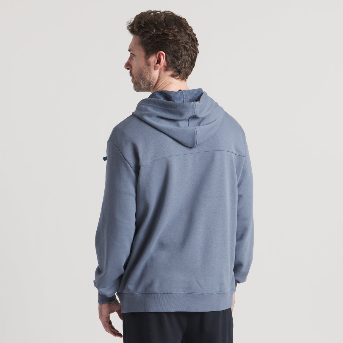 Arlington Blue Pullover | On Model Back