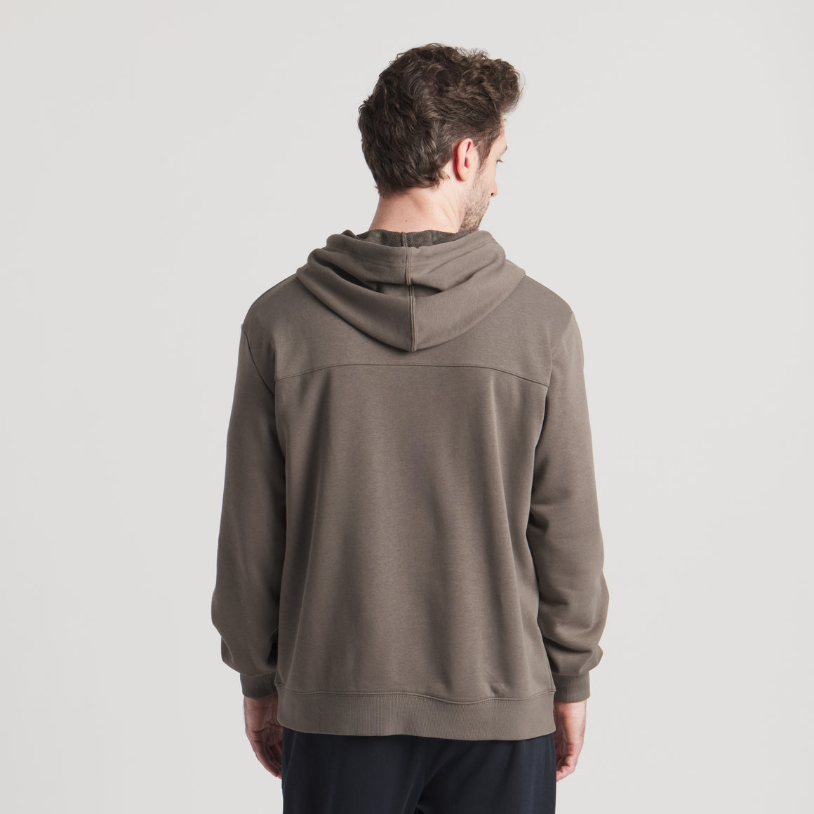 Stone Brown Pullover | On Model Back