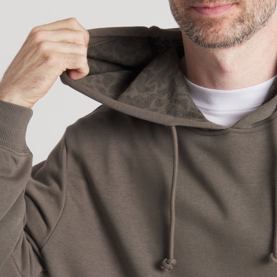 Stone Brown Pullover | On Model Details